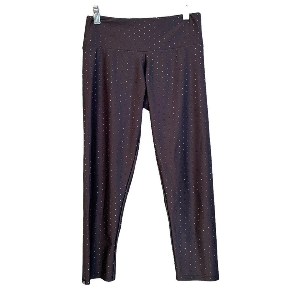 Onzie‎ Black White Dots Cropped Leggings XS